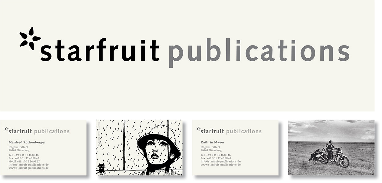 Erscheinungsbild »starfruit publications«