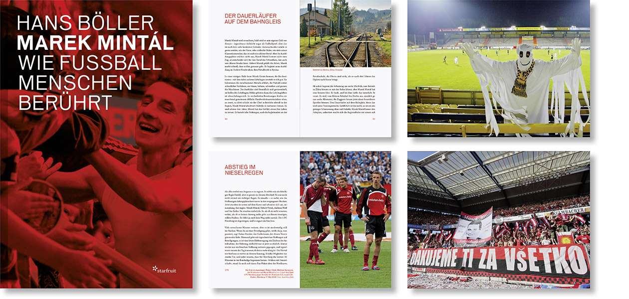 Buchgestaltung »Marek Mintál – Wie Fußball Menschen berührt« von Hans Böller